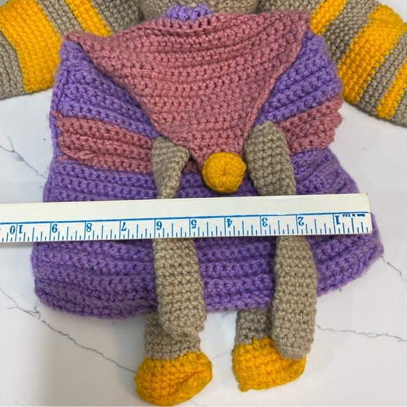 Crochet Rabbit bunny child backpack - Picture 3 of 10